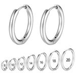 Round Earrings Stainless Steel - Alt Style Clothing