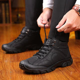 Stylish and Protective Winter Walking Boots for Men with Wear-Resistant Soles - Alt Style Clothing