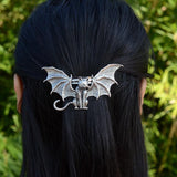 Luna Moth French Barrette Gothic Witch Hairpin - Alt Style Clothing