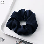 Silk Satin Scrunchies Large Elastic Rubber Hair Band - Alt Style Clothing