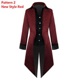 Steampunk Gothic Renaissance Black Velvet Tailcoat Tuxedo Jacket