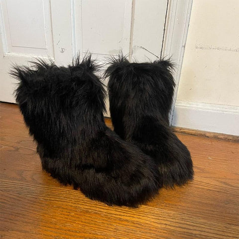 Fox Fur Lady Winter Boots