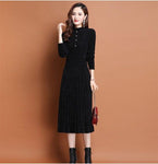 Autumn Winter Dress Turtleneck - Stay Chic and Cozy - Alt Style Clothing