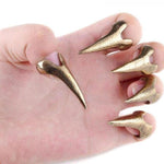 Unleash Your Inner Rebel with 5 Pcs Retro Punk Gothic Talon Nail Finger Claw Spike Rings - Alt Style Clothing
