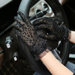 Lace Gloves with Sexy and Thin Full Finger Mesh