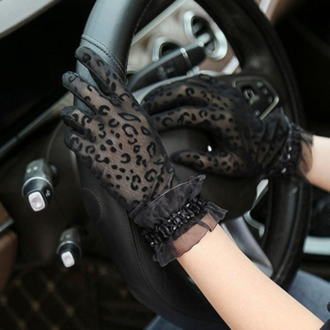 Lace Gloves with Sexy and Thin Full Finger Mesh - Alt Style Clothing