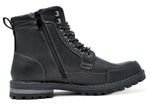 Fur-Lined Leather Combat Boots - Lace-Up for Ultimate Comfort and Protection