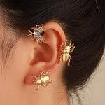 Exaggerated Insect Clip Earrings - Alt Style Clothing