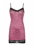 Unleash Your Wild Side with Goocheer's ALLNeon Y2K Aesthetics Leopard Printing Party Cami Dress for Women - Alt Style Clothing