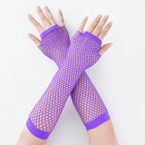 Fishnet Fingerless Long Gloves Leg Arm - Alt Style Clothing