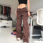 Make a Statement with Straight Oversize Cargo Pants for Women - Alt Style Clothing