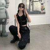 Gothic Cargo Pants  High Waisted