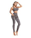 Cloud Hide Camouflage Yoga Set Gym Sports Wear Women S-XXL Clothes Workout Pants Leggings Top Bra Shirt Fitness Suit Sportswear