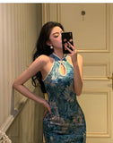 Chinese Style Traditional Decor Qipao Evening Dress - Alt Style Clothing