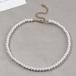 Elegant Necklace Shell Pearl With Silver Chain - Alt Style Clothing