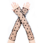 Fishnet Fingerless Long Gloves Leg Arm - Alt Style Clothing