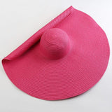 Oversized Wide Brim Sun Hat - Stay Stylish and Protected - Alt Style Clothing