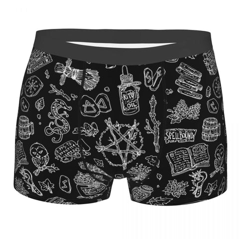 Boxer Shorts Panties Dark Pagan Gothic - Alt Style Clothing