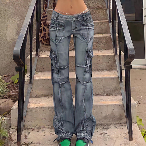 Low Waist Sexy Baggy Jeans - Alt Style Clothing