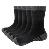 YUEDGE Women's Cotton Casual Crew Socks - 5 Pairs Cute Winter Warm Thick - Alt Style Clothing
