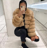 Fox Coat Natural Fur Leather Real Fur Coat High-End Luxury Ladies - Alt Style Clothing