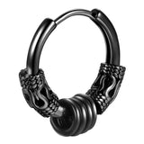 Gothic Punk Stainless Steel Hoop Earrings