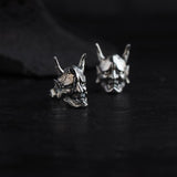 Vintage Ghost Skull Motorcycle Party Punk Earrings - Alt Style Clothing