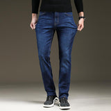 Classic Style Pure Slim-Fit Stretch Jeans - Business Fashion Denim Pants - Alt Style Clothing