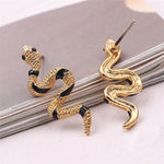 Snake Shape Vintage Earrings Gothic Stud Earrings - Alt Style Clothing