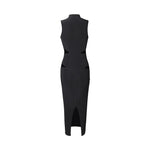 Black Sleeveless Cutout Dance Dress for Women - Alt Style Clothing