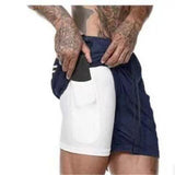 Get Fit in Style with 2 in 1 Gym Sports Shorts Perfect for Quick Dry Workouts and Jogging - Alt Style Clothing