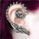 Alloy Vintage Gothic Dragon Ear Cuffs Earring For Women 