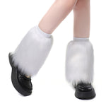 Fashion Winter Warm Boot Covers Faux Fur Furry - Alt Style Clothing