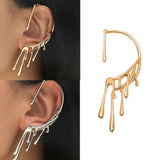 Irregular Ear Cuff Gothic Hanging Clip Earrings for Women - Alt Style Clothing