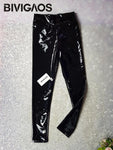 Reflective Shiny Mirror Leather Leggings - Slim Sexy Fit with High-Waist Stretch and PU Leather - Alt Style Clothing