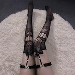 Lace Stocking Lingerie Thigh High Over Knee Butterfly Knot Nylon Stockings - Alt Style Clothing