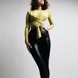 Gothic High-Waisted PU Leather Straight Pants - Perfect for a Bold and Edgy Look - Alt Style Clothing