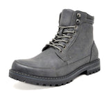 Fur-Lined Leather Combat Boots - Lace-Up for Ultimate Comfort and Protection