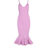 Seamyla Bandage Spaghetti Strap Club Mermaid Dress - Alt Style Clothing