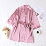 Summer Champagne Chinese Bride Robe Satin - Alt Style Clothing
