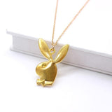 Cute Play Rabbit Charm Necklace - Alt Style Clothing