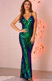 IDress Sexy Sequined Long Elegant Off Shoulder Evening Party Dress - Alt Style Clothing