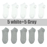 10 Pairs Solid Color Women Socks Breathable Sports socks - Alt Style Clothing