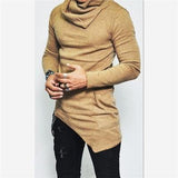 Long Sleeve Sweatshirt For Men With Turtleneck Sweatshirt Top Hoodie - Alt Style Clothing