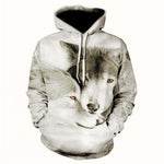 Wolf Animal 3D Printed Hooded Hoodie - Alt Style Clothing