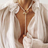 Elegant Flower Pearl Choker Necklace - Alt Style Clothing
