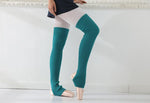 Women's 75cm Long Solid Color Leg Warmers Socks - Acrylic Material for Warmth and Style - Alt Style Clothing
