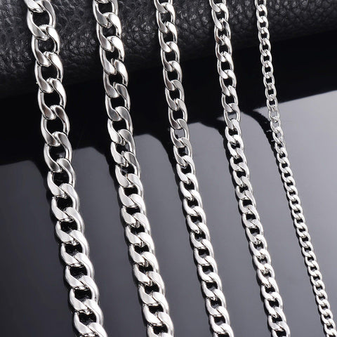 Curb Cuban Link Chain Necklace - Alt Style Clothing
