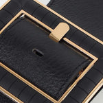 Decorative Genuine Elastic Waistline Patent Leather Wide Belt - Alt Style Clothing