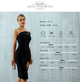 ADYCE Elegant One-Shoulder Strapless Bodycon Dress - Alt Style Clothing